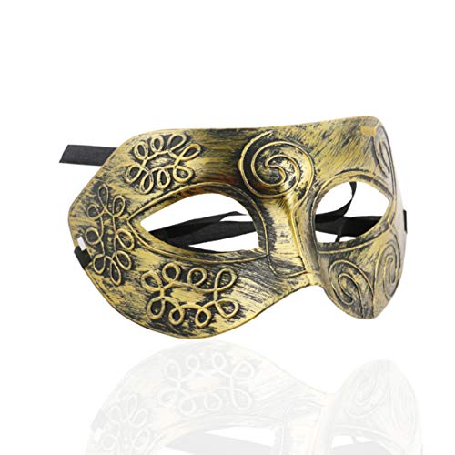 SEWACC Máscara De Pennywise De Encaje Máscara De Pirata Informático Grecorromano Máscara Griega Romana Disfraz De Mascara Máscara De La Mascarada Fresca Hombre Perder Oro y Plata