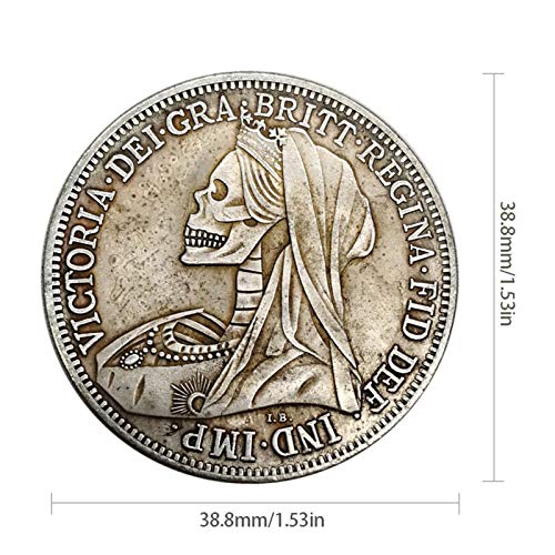 Silver Dollar Skull Silver Coin, Horse Silver Coin,1900 Silver Round Silver Coin Coin Commemorative Coin, Rare Antique Commemorative Coin