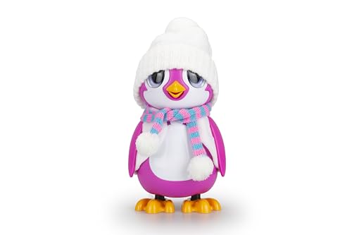 Silverlit Rescue Pingouin-Pingüino Interactivo Rosa con 20 emociones Diferentes-Efectos de Sonido y Luces-A Partir de 5 años, Color Pink (88651)