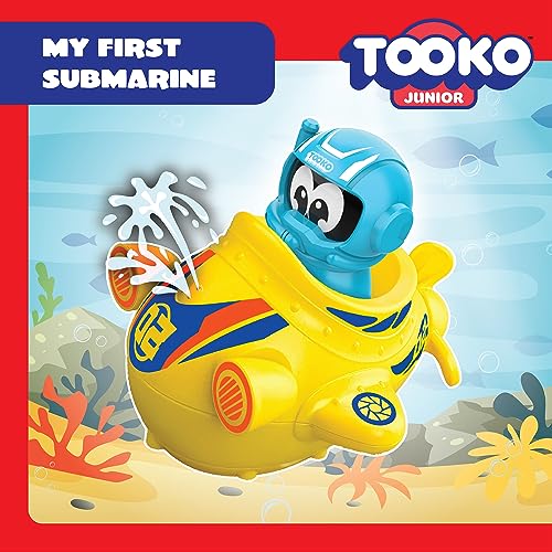 Silverlit TOOKO Junior Mi primer submarino - submarino amarillo motorizado, con muñeco azul, juguete de maternidad, a partir de 2 años