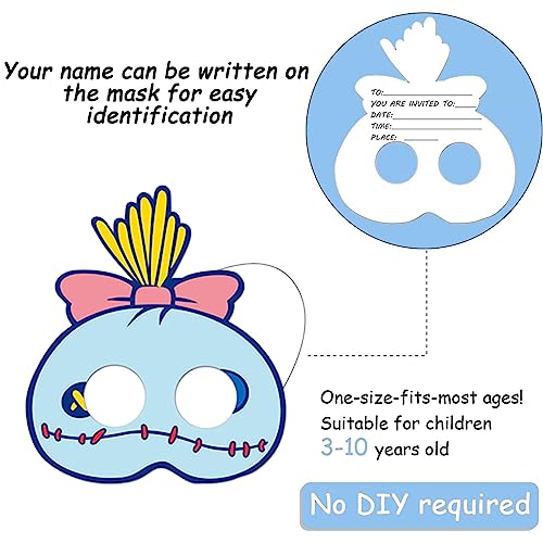 simyron Máscara de Dibujos Animados 12 Piezas Cartoon Máscaras Máscaras para Niños Cartoon Productos para Fiestas Máscara Dibujos Animados para Regalos de Cumpleaños y Juegos de Fiesta