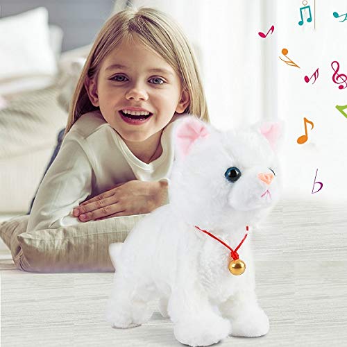 Smalody Juguetes de Peluche, Novedad Control de Sonido Electrónico Gato Interactivo Juguetes Electrónicos Mascotas Robot Gato para Niños Niños