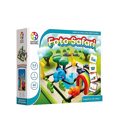 Smart Games - Foto Safari | Juegos Infantiles | Rompecabezas Niños | Juegos Educativos Niños 3 Años | Juegos Niños 3 Años O Más | Regalo Niño 3 Años O Más