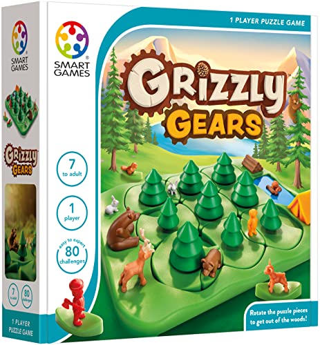 SmartGames Grizzly Gears Juego con 80 desafíos para edades de 7 años - Adulto