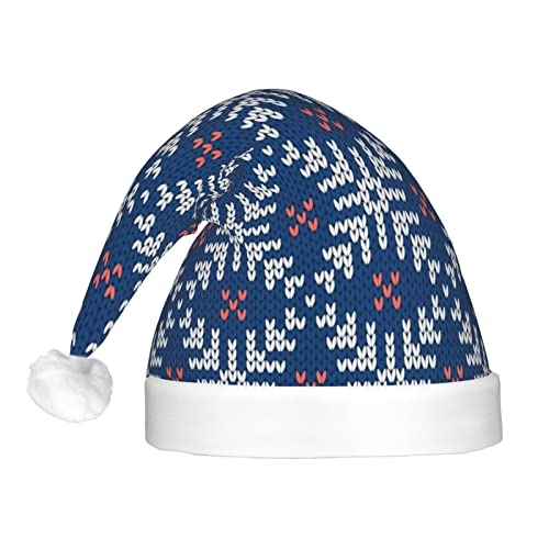 Sombreros de Navidad con luces brillantes escandinavos de punto de arte noruego de felpa adorno de Papá Noel para suministros de fiesta de vacaciones, adorno de Navidad para adultos