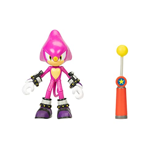 Sonic The Hedgehog - Figura articulada de 10 cm - 41431 - Personaje Espio + accesorio terminal de estrella