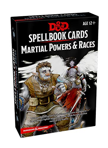 Spellbook cards: martial powers & races (Dungeons & Dragons)