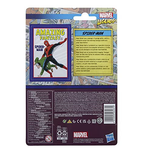 Spider-man Hasbro Marvel Legends Series - Figura 9.5 cm - Colección Retro 375 - A Partir de 4 años