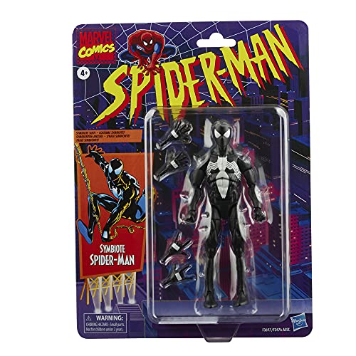 SPIDER-MAN Hasbro Marvel Legends Series - Marvel Figura de acción Symbiote Incluye 4 Accesorios: 4 Manos adicionales, F3697
