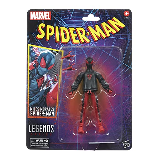 Spider-man Hasbro Marvel Legends Series, Miles Morales Legends, Figuras coleccionables de 15 cm