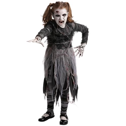 Spooktacular Creations Disfraz de zombie de Child Girl para Halloween Fingend Up (mediano (8-10 años))