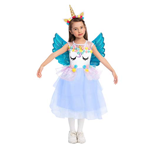 Spooktacular Creations Princess Unicorn Costume Dress Halloween for Kids Halloween Costume Cosplay, Themed Parties, Photo Booth, Role Play and More! (Toddler(3-4yrs))