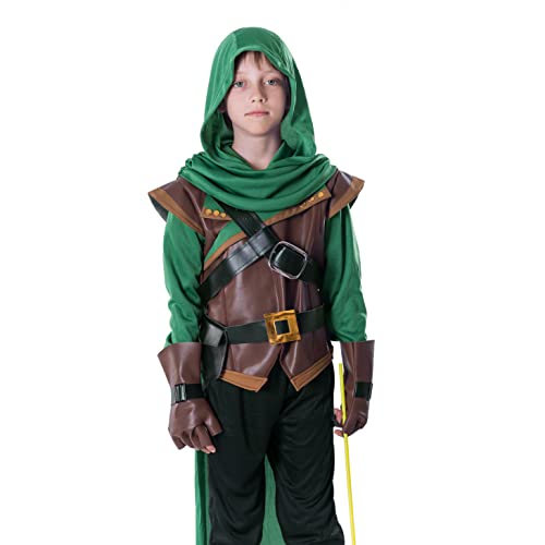 Spooktacular Creations Robin Hood Disfraz infantil (medio (8-10 años))