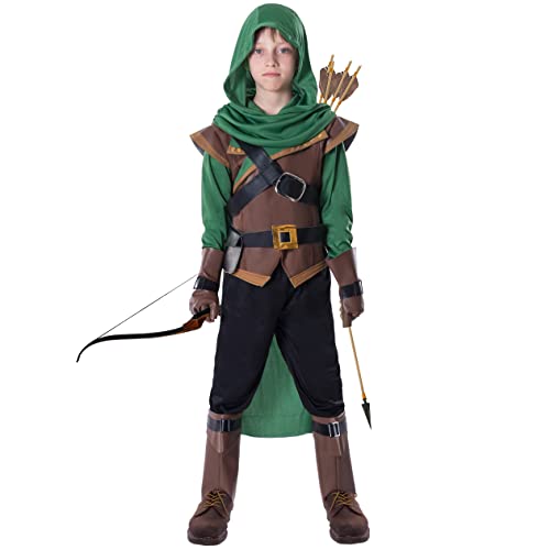 Spooktacular Creations Robin Hood Disfraz infantil (medio (8-10 años))