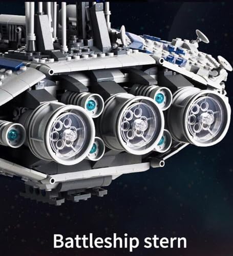 Star Wars Alianza Interestelar Acorazado Astronave de Construcción de Modelo,Compatible con Lego Juguete de Colección,Regalo para Niños Decoración para la Habitación 3663 PCS A