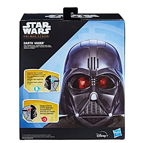 Star Wars Darth Vader - Máscara electrónica modificadora de voz - Juguete para juego de rol para niños - Juguete para disfrazarse con efectos de sonido