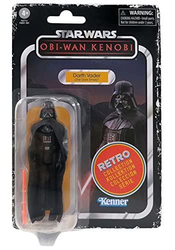 Star Wars Hasbro colección Retro - Juguete Darth Vader (The Dark Times) a Escala de 9,5 cm - OBI-WAN Kenobi F5771 - Figura de acción - Edad: 4+