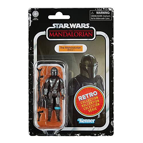 Star Wars Hasbro colección Retro - Juguete The Mandalorian (Beskar) a Escala de 9.5 cm The Mandalorian Figura de colección y Accesorios