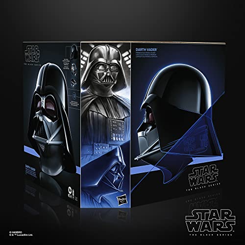 Star Wars Hasbro The Black Series F5514 Casco electrónico premium de Darth Vader - Obi-Wan Kenobi - Artículo para juego de rol - A partir de 14 años