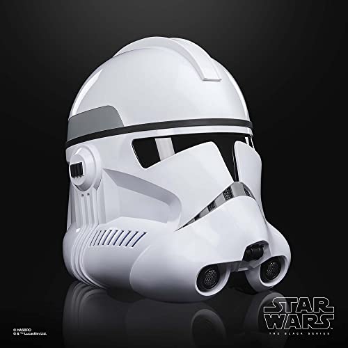 Star Wars Hasbro The Black Series Phase II Clone Trooper - Casco electrónico Premium, la Guerra de los Clones Artículo de colección para Juego de rol, Edad: a Partir de 14 años, F3911