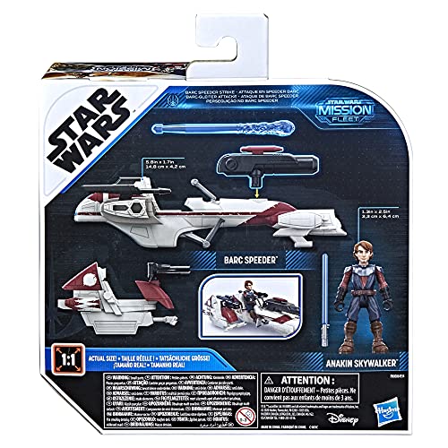 STAR WARS Mission Fleet Expedition Class Anakin Skywalker BARC Speeder Strike Figura y vehículo a Escala de 2.5 Pulgadas para niños a Partir de 4 años