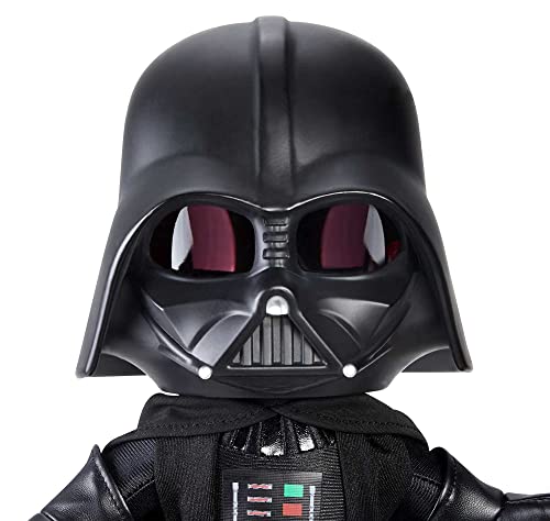 Star Wars Peluche Darth Vader con Luces y Sonidos Cuerpo blandito, Juguete con Luces y Sonidos, Regalo +3 años (Mattel HJW21)