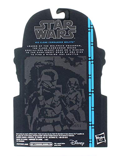 Star Wars The Black Series Clone Commander Wolffe Figura de 9,5 cm