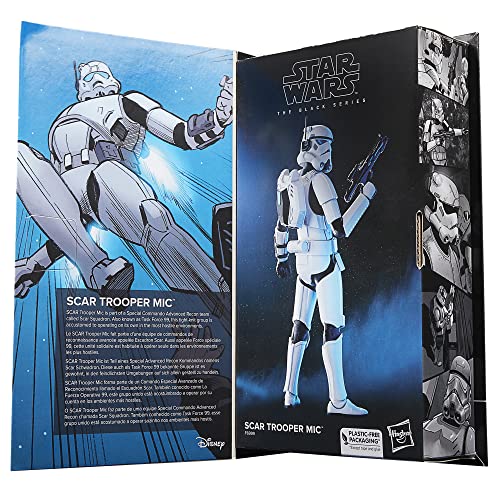 Star Wars The Black Series - Scar Trooper Mic - Figura de colección Escala de 15 cm