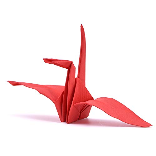 SUMAG Origamagic Magic Trick - Papel de origami mágico para niños - Bufandas a papel grúa truco para mago (rojo)