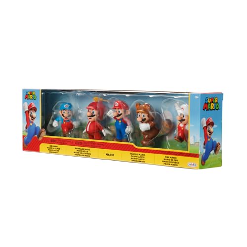 SUPER MARIO Nintendo Figuren 5er Set Only Mario, 6,5 cm