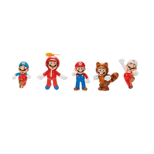 SUPER MARIO Nintendo Figuren 5er Set Only Mario, 6,5 cm