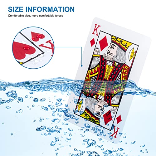 SWINILAYA Playing Cards – 2 barajas de plástico resistente al agua – Tarjetas de póquer profesionales premium para Texas Holdem Poker