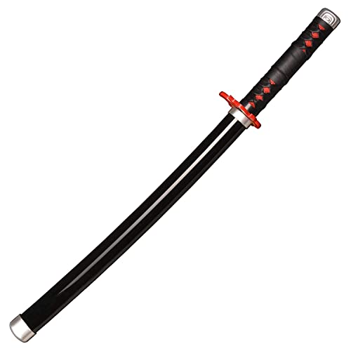 Sword Valley Espadas Katana Accesorios de rol de Anime-Demon Slayer Espada Hecha de Madera