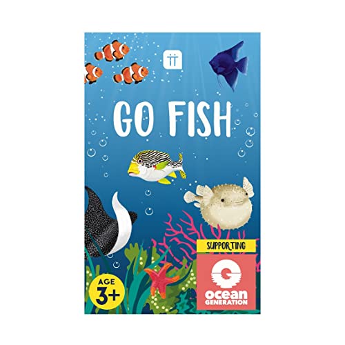 Talking Tables Juego de Cartas Go Fish para niños | Juego de Viaje a presión de Animales para niños y familias con Archivo Educativo de Hechos oceánicos