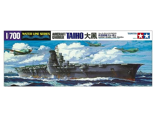 Tamiya-Carrier,Japanese 1:700 Portaaviones japonés Taiho WL-modelismo, Manualidades, Hobby, Pegado, Kit de plástico, Multicolor, (31211)