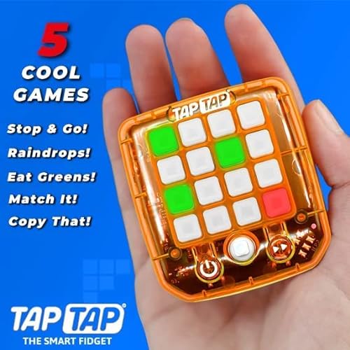 TapTap Smart Fidget, Dispositivo de tamaño de Palma, Juegos de Alta tecnología, Juguete de Viaje, Regalo para Mayores de 5 años, los Colores varían (TAP181-08)