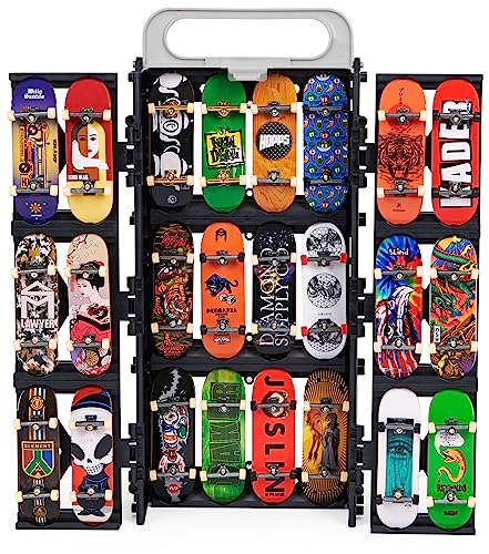 Tech Deck - Skate Park Dedos - Play and Display Finger Skateboard Rampas Transformable y Estuche con Fingerboard Auténtica - 6060503 - Juguetes Niños 6 años +