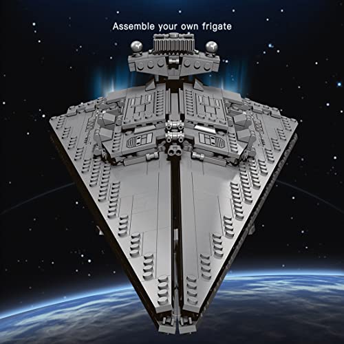 Technic Space Wars Modelo temático de ciencia ficción, modelo de destructor de estrellas de nivel victorioso, juego de bloques de construcción, modelo de nave espacial futura estrella compatible con