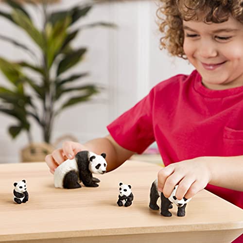 Terra by Battat – Giant Panda Family – Small Panda Bear Animal Toys for Kids 3-Years-Old & Up (4 Pc)