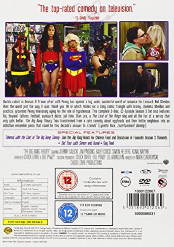 The Big Bang Theory - Season 3 (3 Dvd) [Edizione: Regno Unito] [Reino Unido]