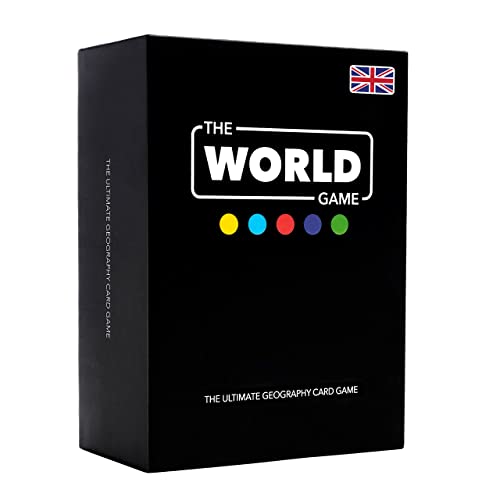 The World Game - English Version - Juego de Cartas de Geografía - Juego de Mesa Educativo para Niños, Familiares y Adultos Niños y Niñas Adolescentes