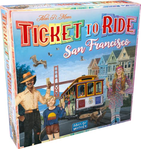 Ticket to Ride San Francisco - NL - Juego de Mesa - ¿Viaja a San Francisco en Esta edición de Ciudad? - 8+ - 2-4 Jugadores - ES