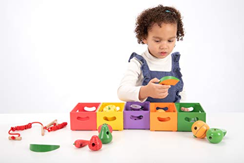 TickiT 74011 Wooden Sorting Fruit and Vegetable Crates