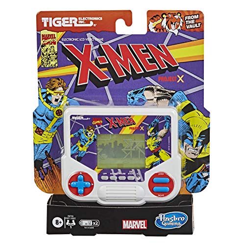 Tiger Electronics Marvel X-Men Project X - Videojuego electrónico LCD para 1 jugador, juego de mano inspirado en retro..
