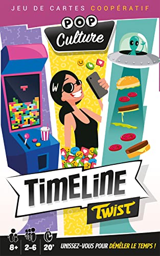 Timeline Twist Pop Culture|Asmodee - Juego de cartas cooperativo - 2 a 6 jugadores - a partir de 8 a�os