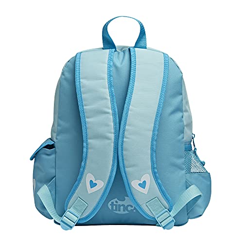 Tinc Mochila escolar para niños y niñas | Mochila infantil con múltiples bolsillos, Blue, M, Diseño contemporáneo
