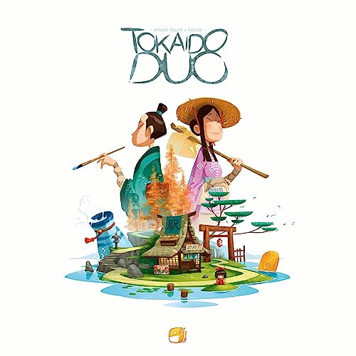 Tokaido: Duo - Funforge, juego de mesa de aventura y exploración en Japón, juego de estrategia para 2 jugadores, a partir de 8 años, 20 minutos