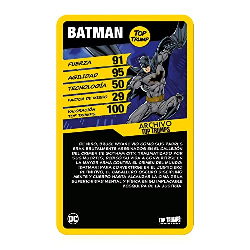Top Trumps Batman - Juego de Cartas con Personajes como Batman Joyer y Robin - Versión en Español