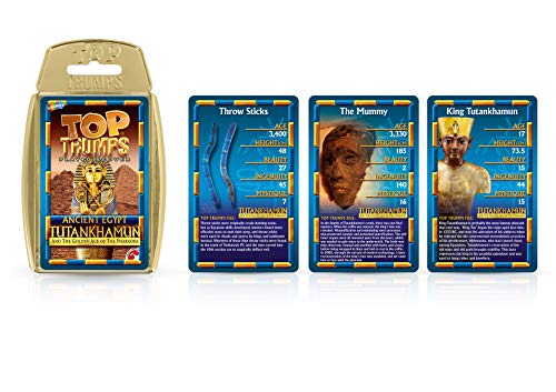 Top Trumps Juego de cartas de Egipto Antiguo - Tutankamón y la Edad de Oro de los Faraones