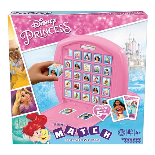 Top Trumps, Match Disney Princess Refresh 221, Juego de Mesa, Conecta en línea 5 de princesas de Disney